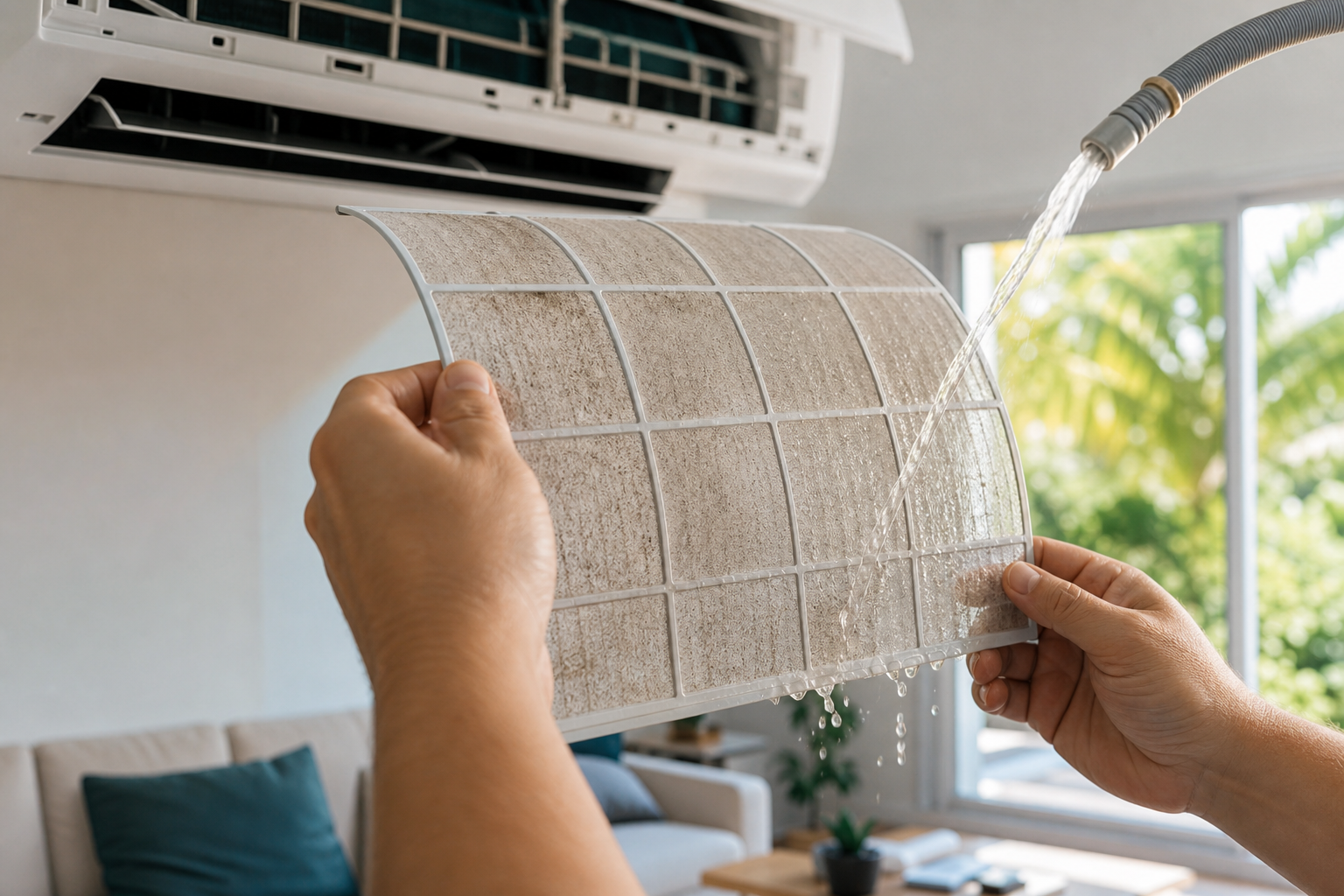 Cómo limpiar los filtros del aire acondicionado para ahorrar energía en verano